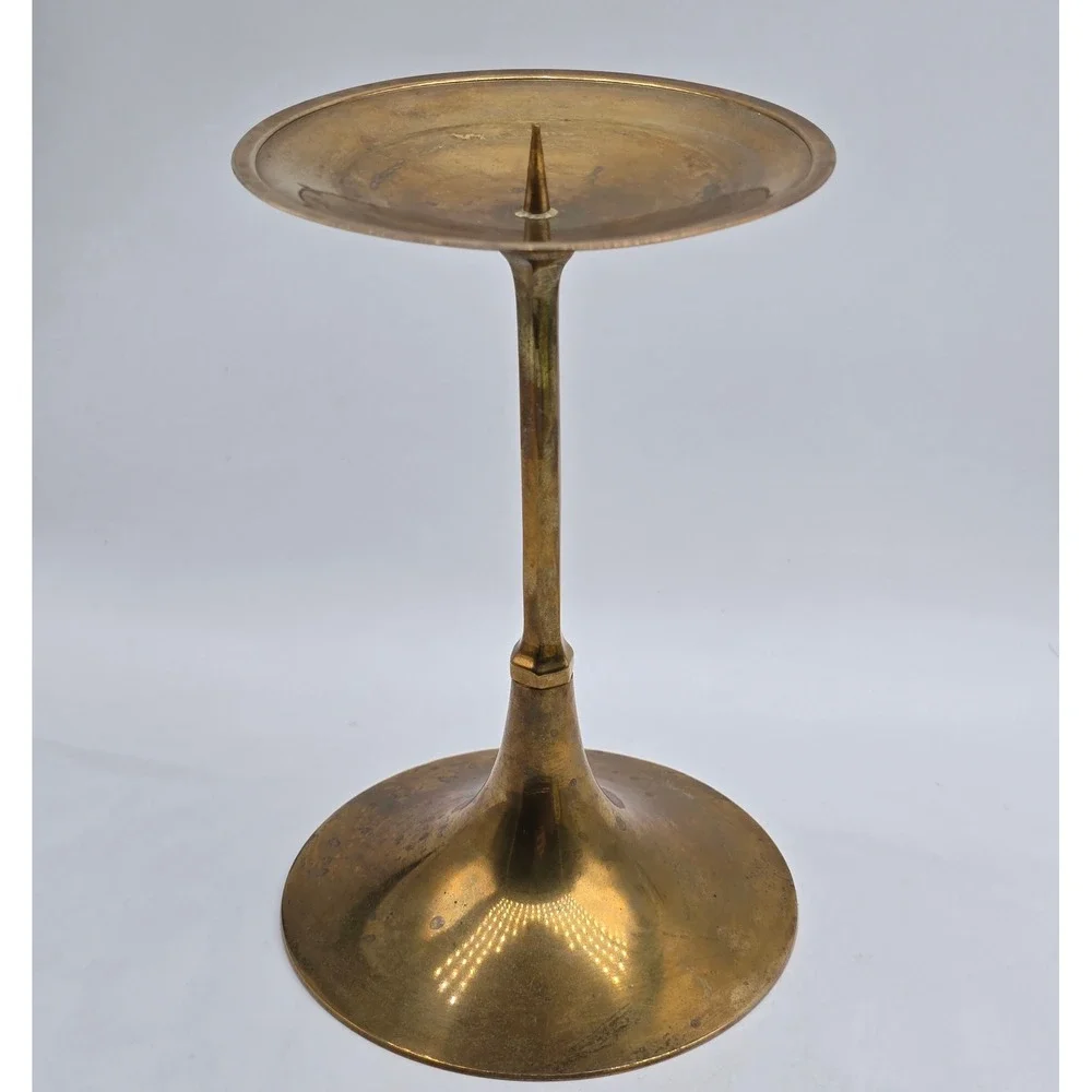 Vintage Pillar Candle Holder 7.5
